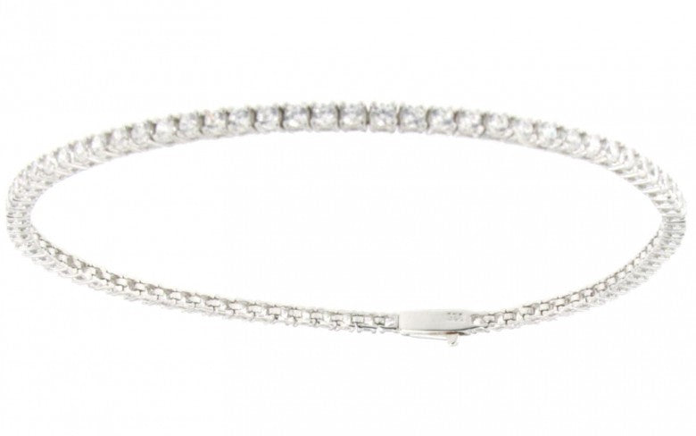 Bracciale tennis unisex Urania Preziosi in argento con zirconi B0400ITA