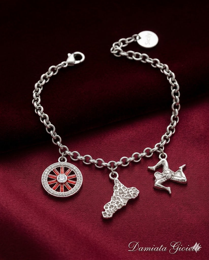 Bracciale donna Sicily In in lega metallica e zirconi ref. BC181B