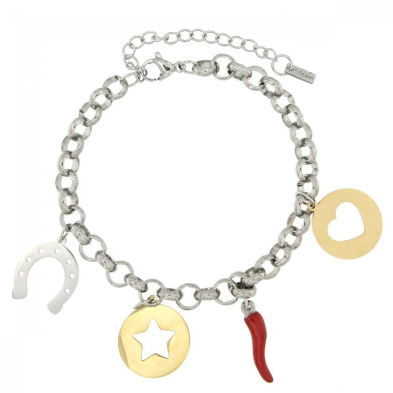 Bracciale donna Urania Preziosi in acciaio BCN024