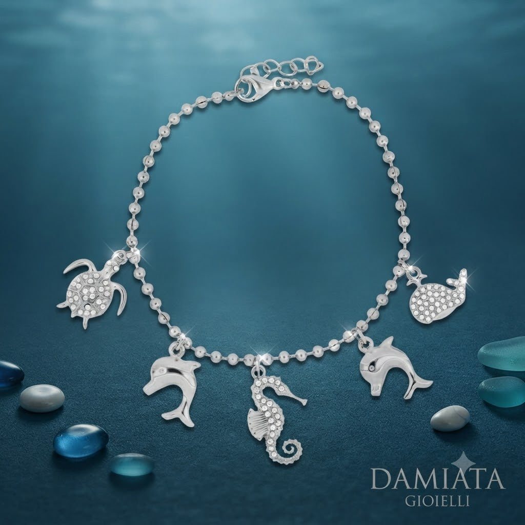 Bracciale donna Urania Preziosi Caraibi in acciaio e zirconi ref. BRCARA1018