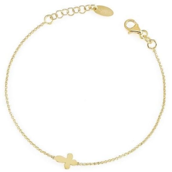 Bracciale Amen donna con charm a croce in argento dorato BRFCG3