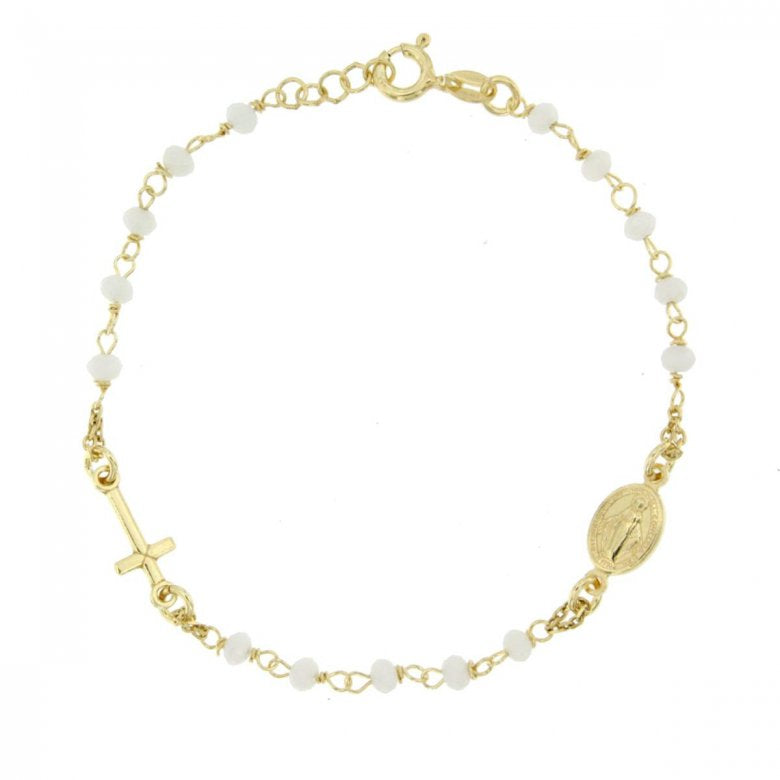 Bracciale rosario donna Urania Preziosi in argento e cristalli BRR1021