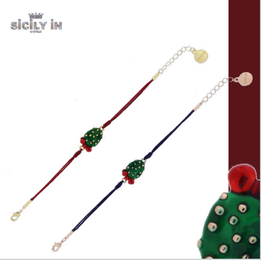 Bracciale donna Sicily In in argento e cordoncino BC161G