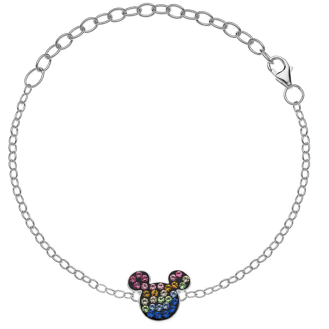 Bracciale Disney Topolino bambina in argento e zirconi BS00025SRML