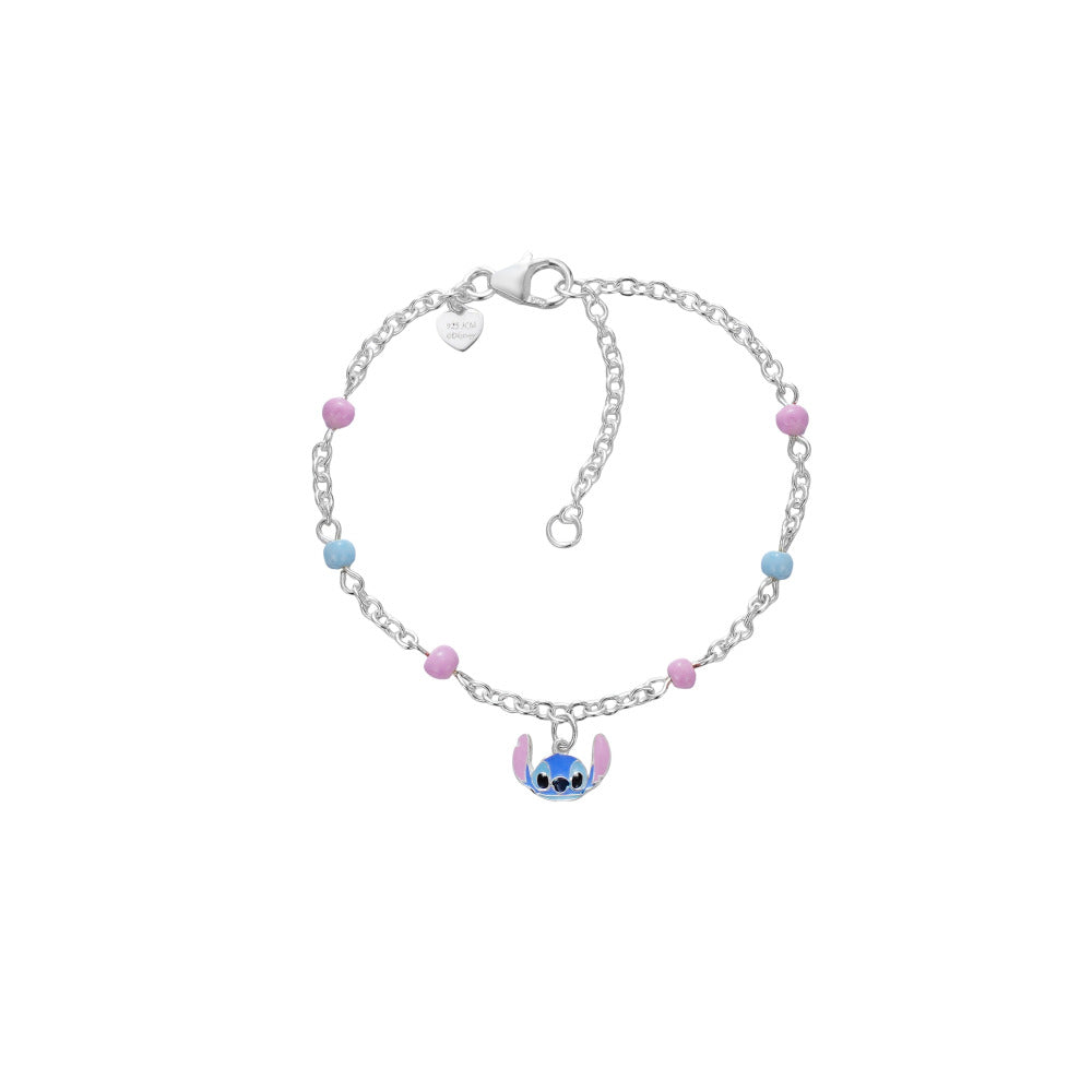Bracciale Disney bambina in argento raffigurante Stitch BS00101SL-47.CS
