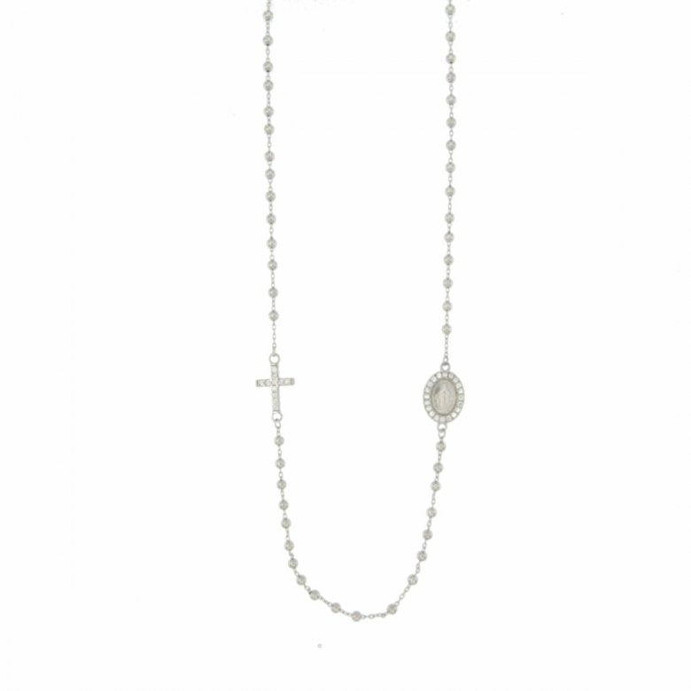 Collana rosario donna Urania Preziosi in argento e zirconi CL0021