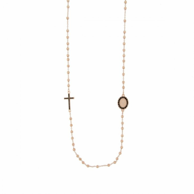 Collana rosario donna Urania Preziosi in argento e zirconi CL0021RSBK