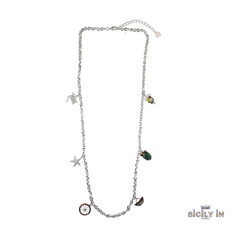 Collana lunga donna Sicily In in lega metallica CL127B