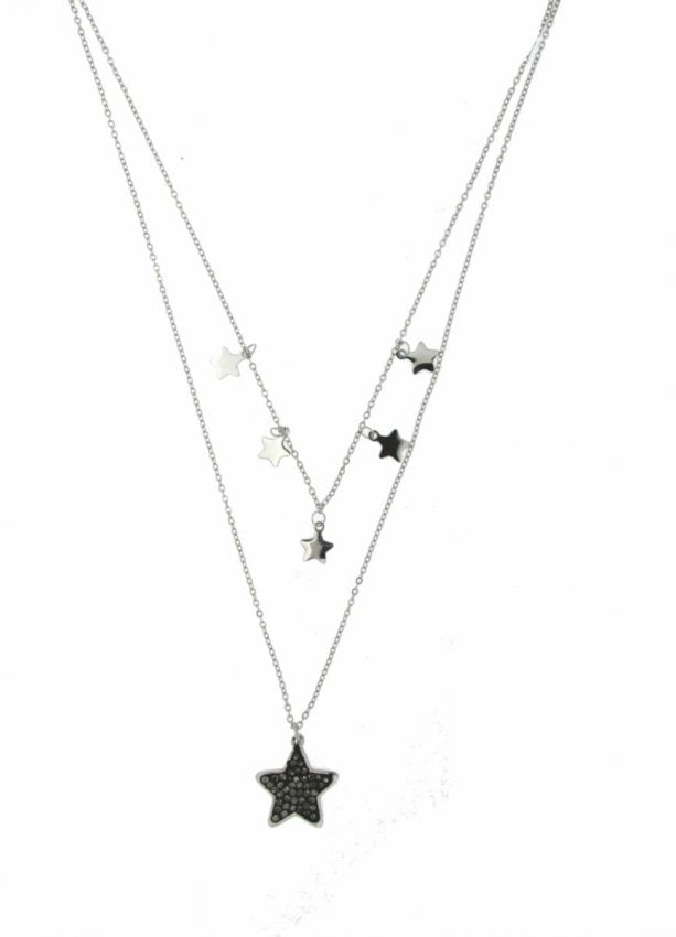 Collana donna Urania Preziosi in acciaio e zirconi CLAF330