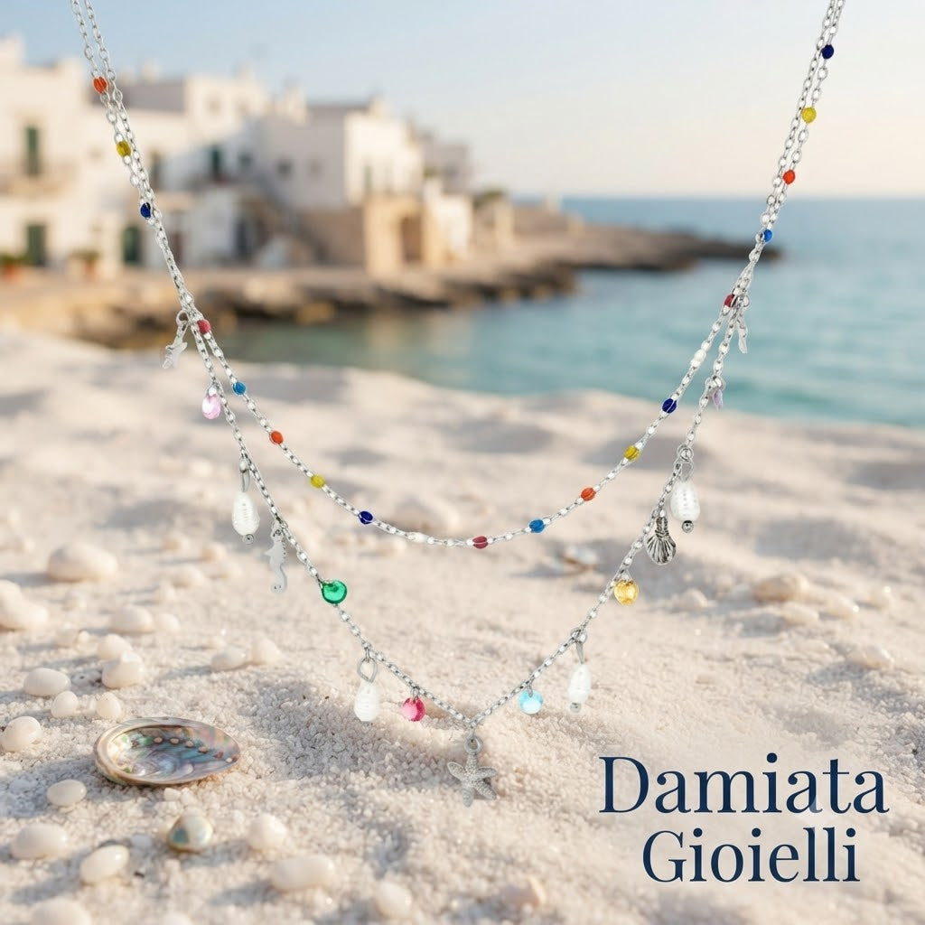 Collana donna Urania Preziosi Caraibi in acciaio ref. CLCARA1021