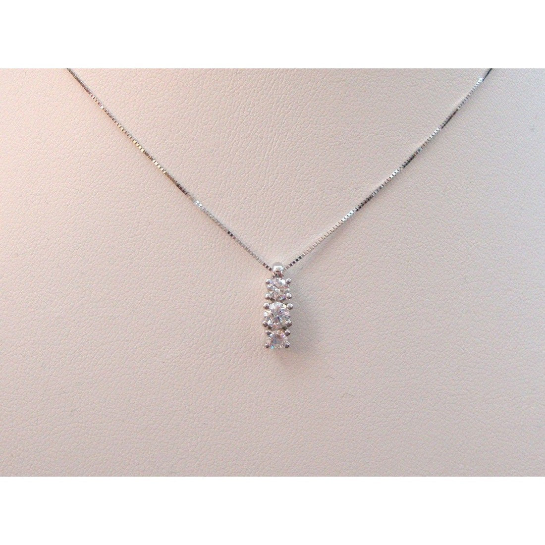Collana trilogy donna Miluna in oro bianco e diamanti CLD5009_025F4