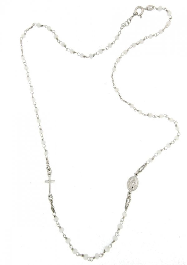 Collana rosario unisex Urania Preziosi in argento CLR1015