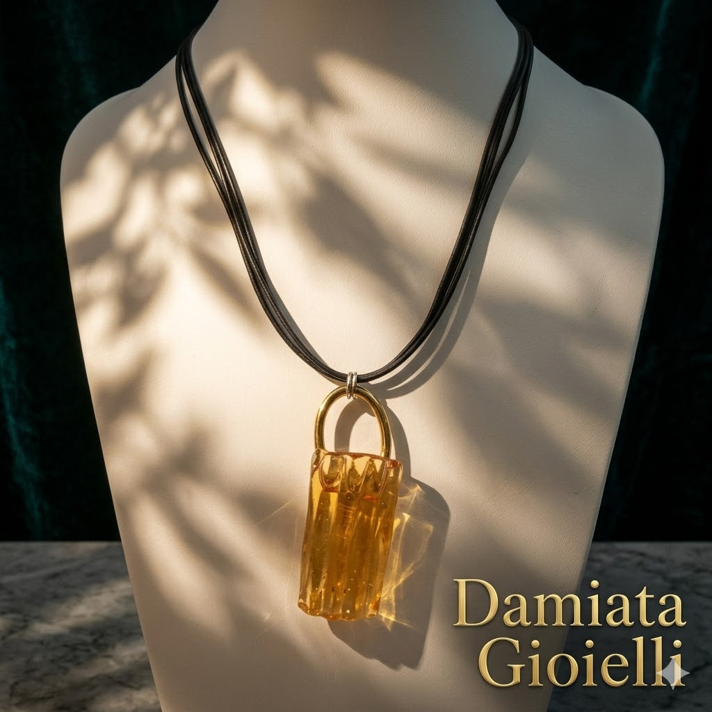 Collana Antica Murrina Venezia donna in vetro e corda CO36210