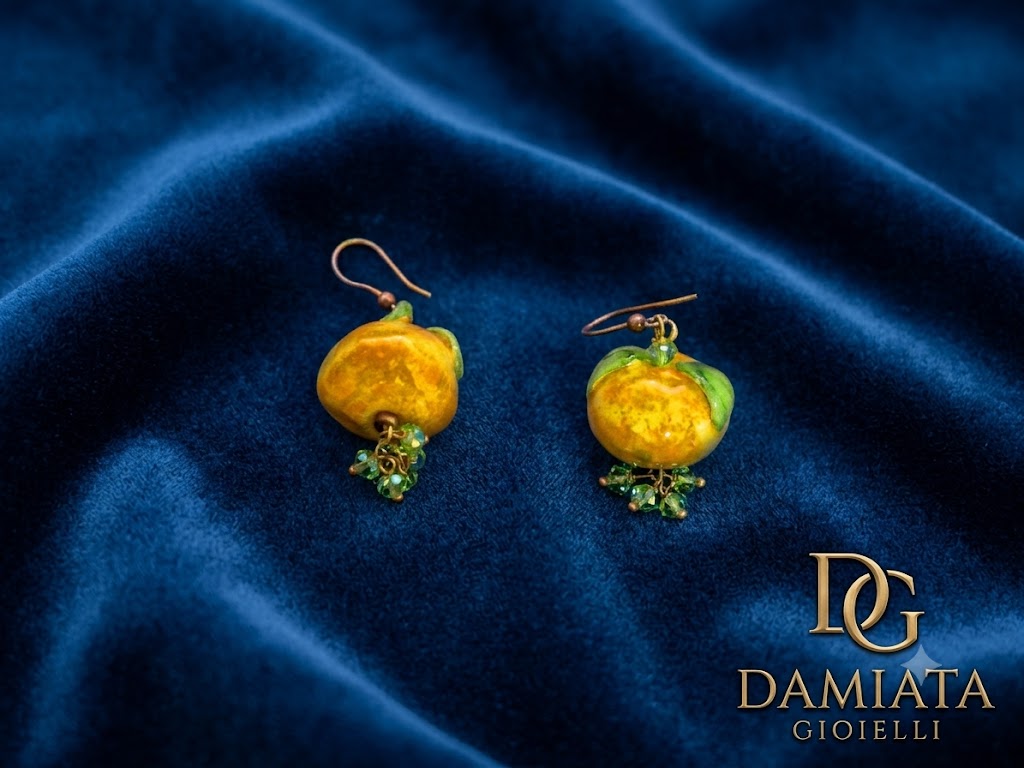 Orecchini donna Damiata Gioielli in argento e ceramiche di Caltagirone ref. CR46IT