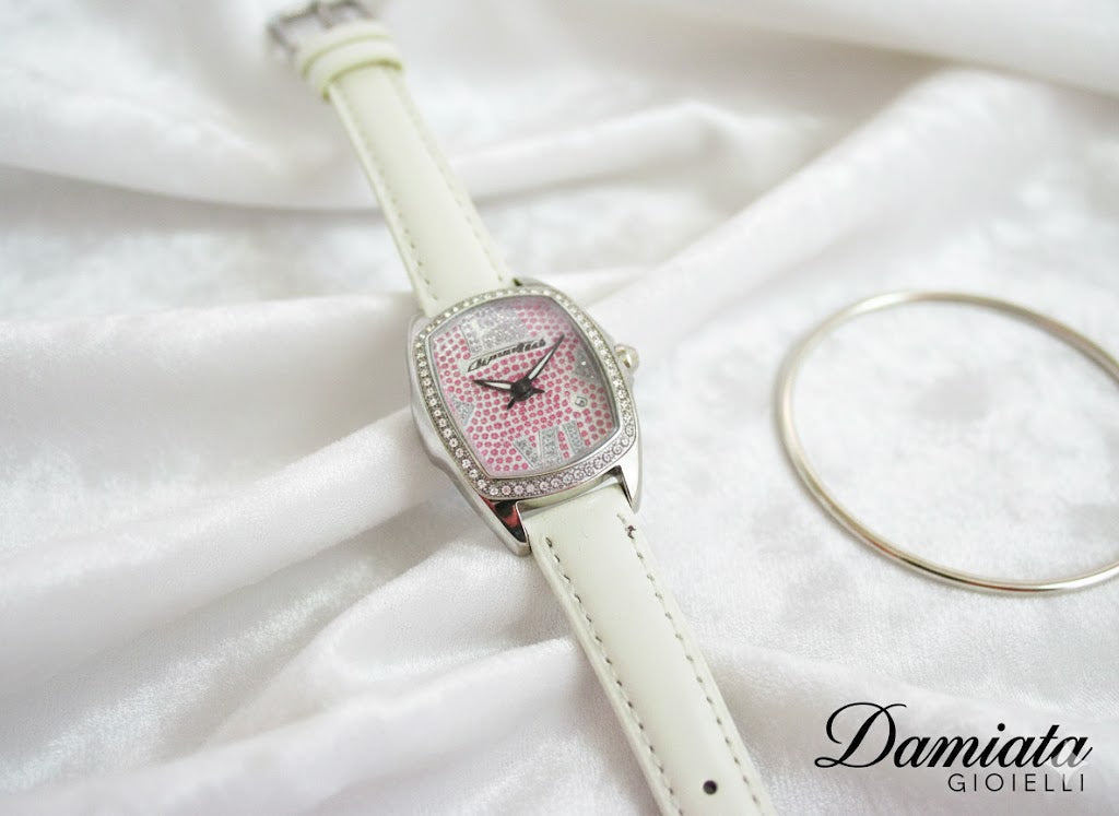 Orologio solo tempo Chronotech donna in acciaio e pelle CT7930LS/37