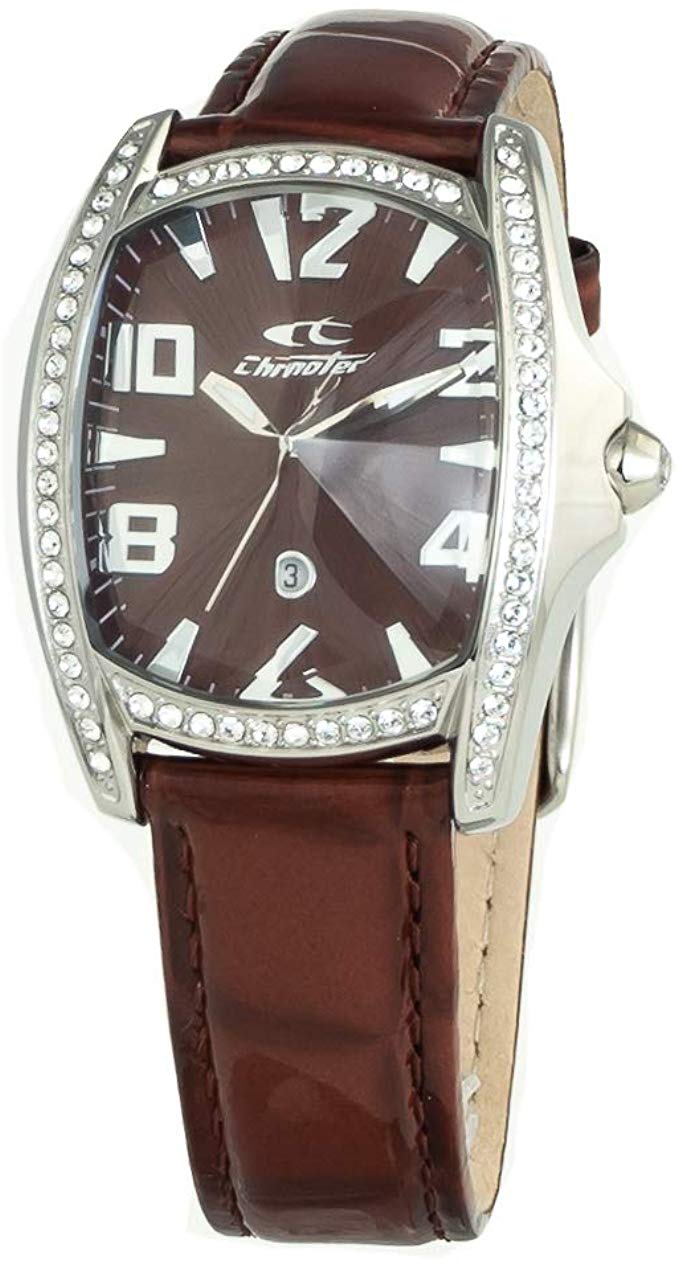 Orologio solo tempo Chronotech donna in acciaio e pelle CT.7988LS/63
