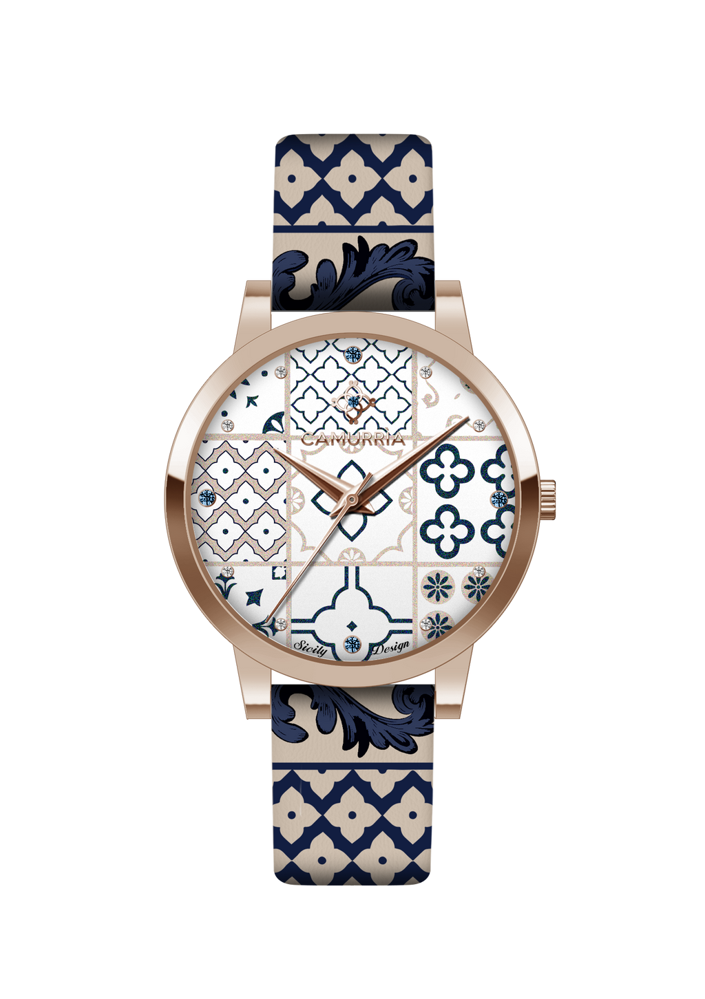 Orologio Camurria donna collezione "CEMENTINA" in acciaio e pelle CW51RT1