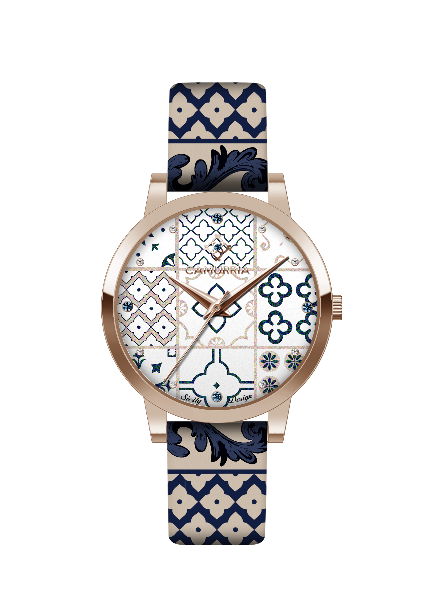 Orologio Camurria donna collezione "CEMENTINA" in acciaio e pelle CW51RT1