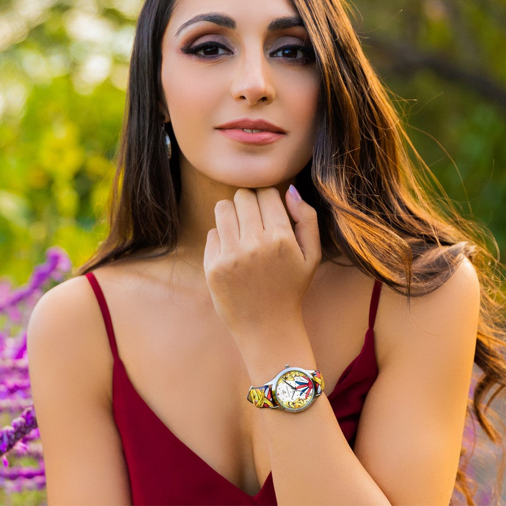 Orologio solo tempo Camurria donna collezione "IL FATO" in acciaio e pelle CW60ST1