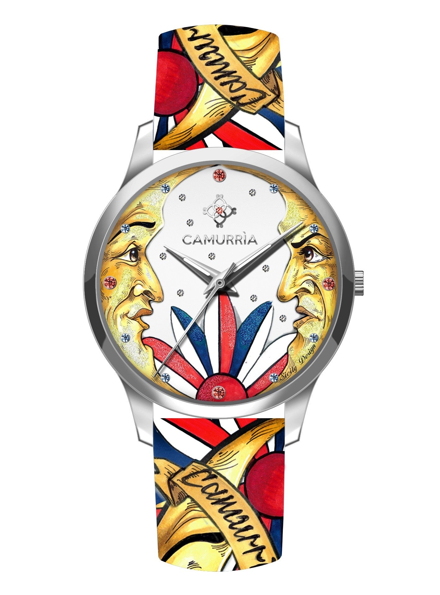 Orologio solo tempo Camurria donna collezione "IL FATO" in acciaio e pelle CW60ST1