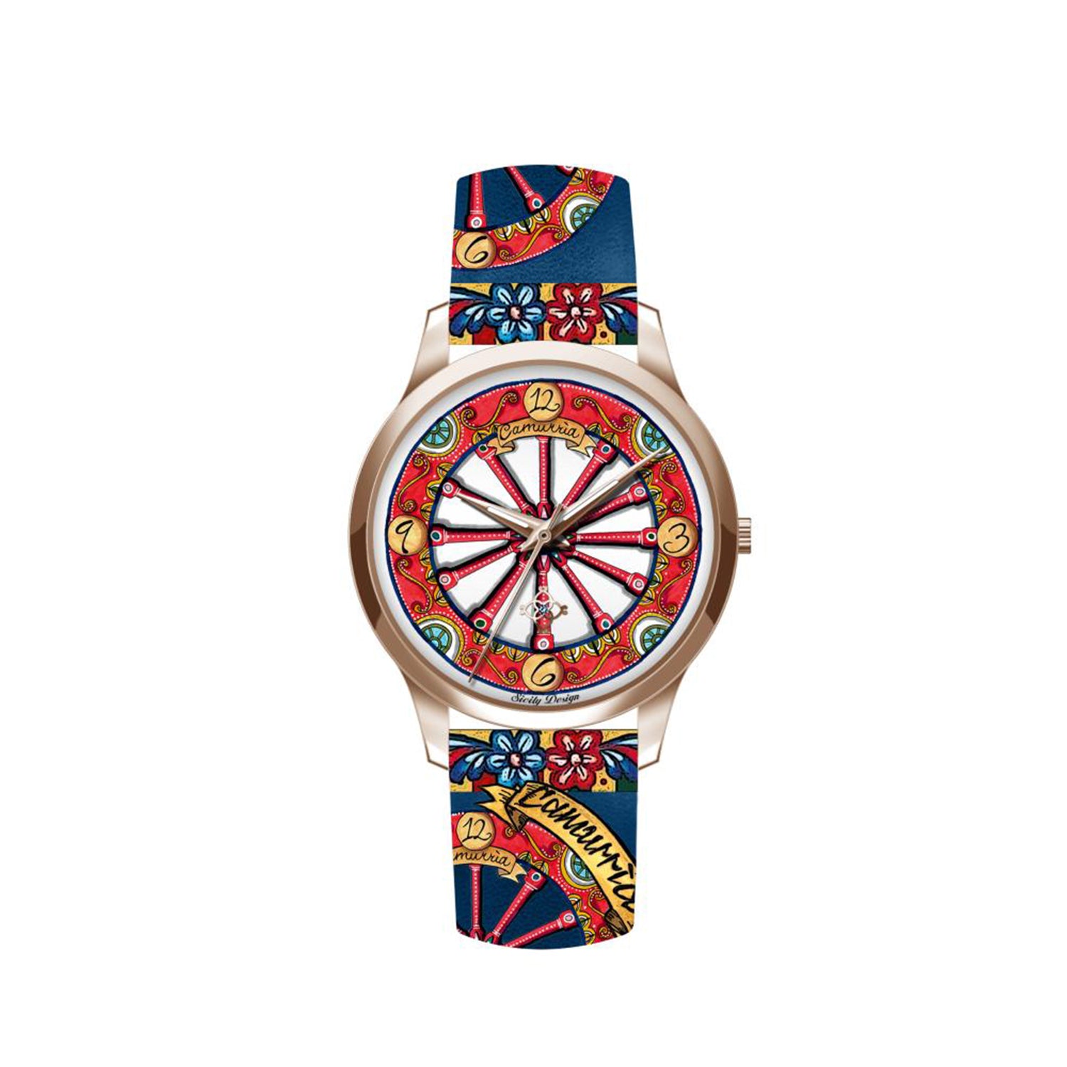 Orologio Camurria donna collezione "A ROTA" in acciaio e pelle CW65RT1