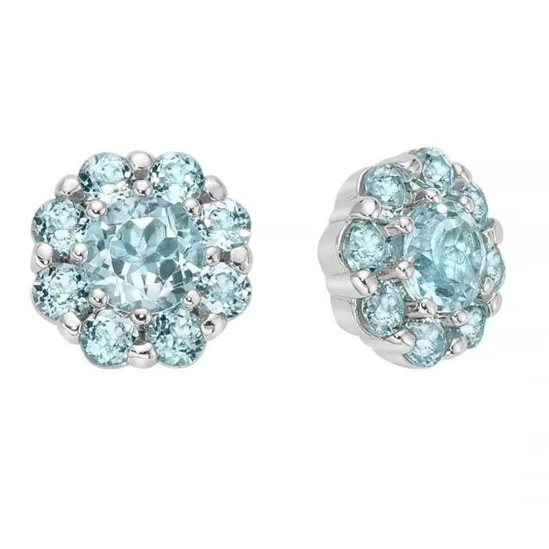 Orecchini donna Miluna in argento 925% con topazio celeste ref. ERD2927