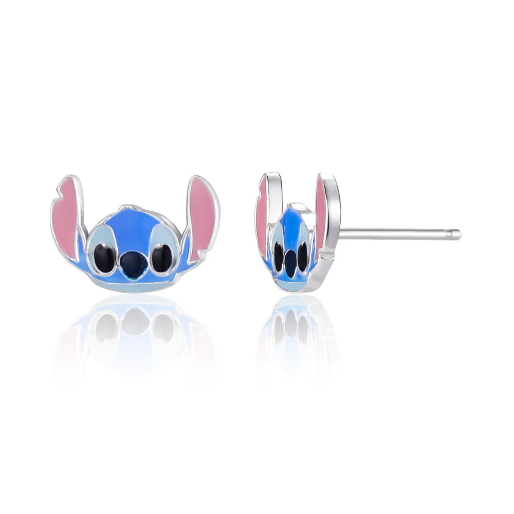 Orecchini Disney bambina in argento raffigurante Stitch ES00101SL.CS