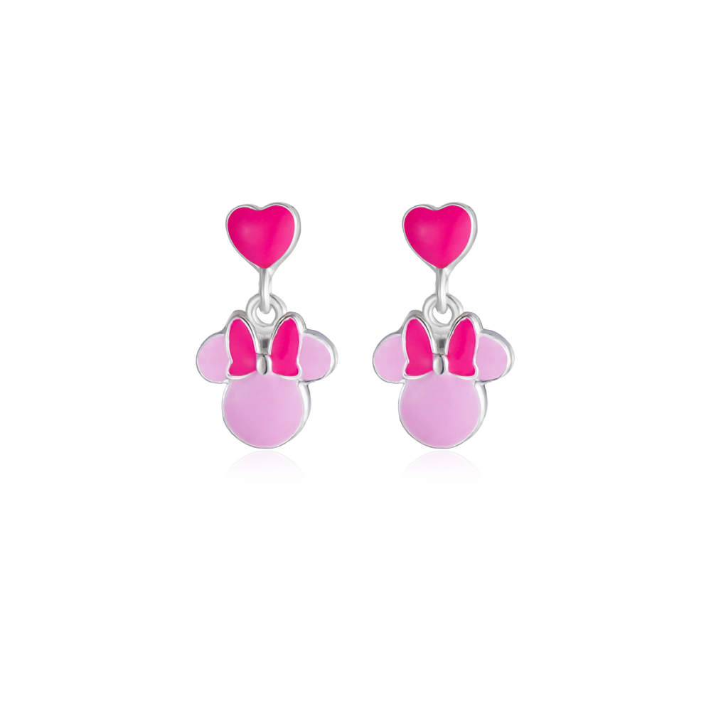 Orecchini Disney minnie bambina in argento smaltato ES00111SL.CS