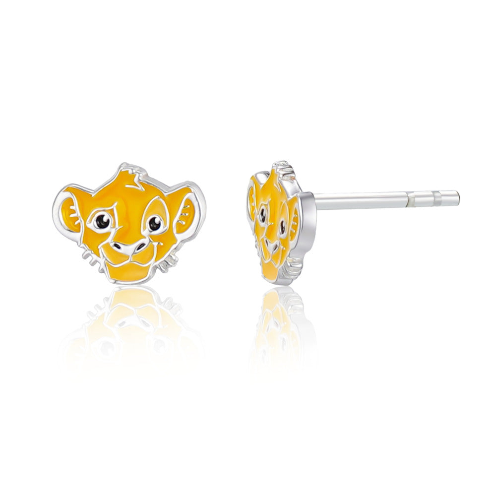 Orecchini Disney bambina in argento raffigurante Simba ES00115SL.CS