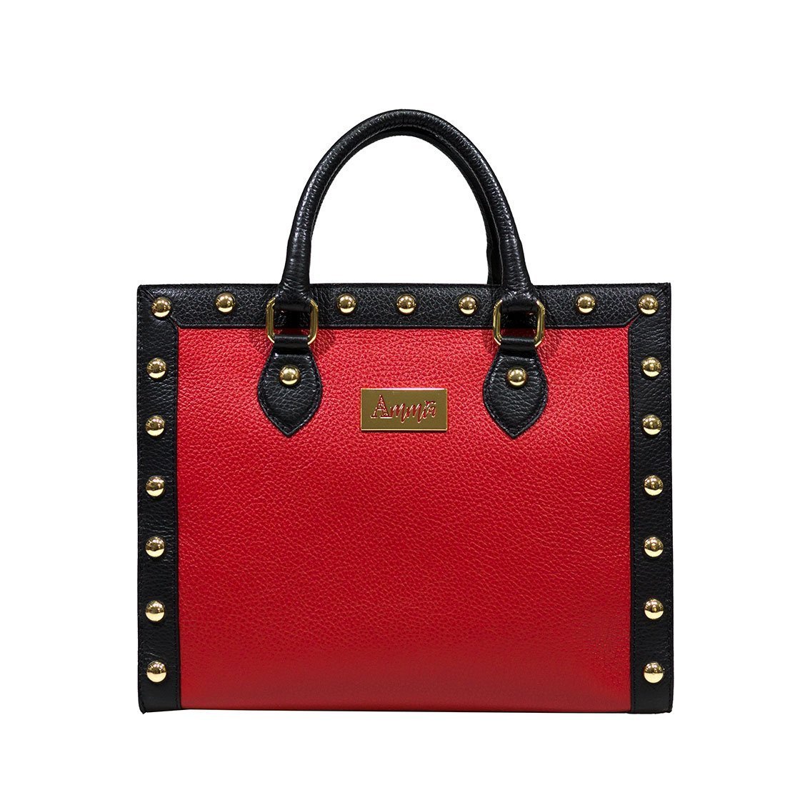 Borsa Ammia donna in pelle collezione "SCARAMANZIA" colore rosso
