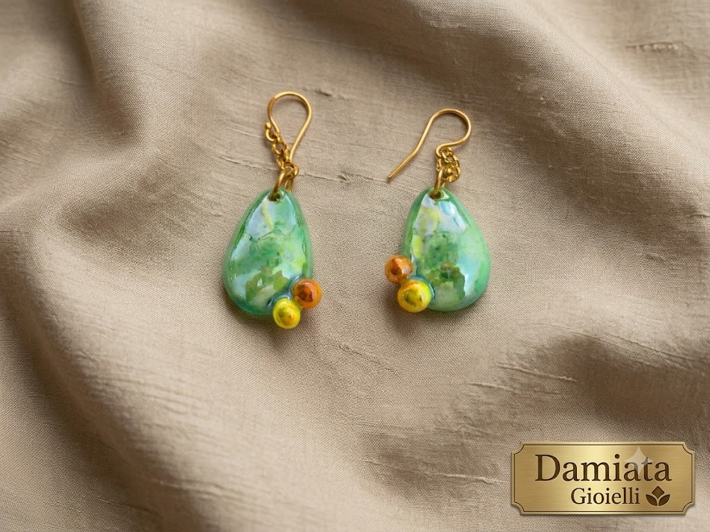 Orecchini donna Damiata Gioielli in argento e ceramiche di Caltagirone ref. FIC0001
