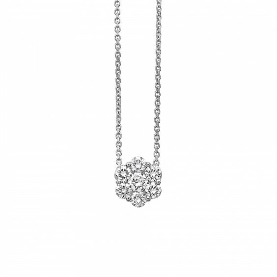 Collana donna Giorgio Visconti in oro bianco e diamanti GBX32956
