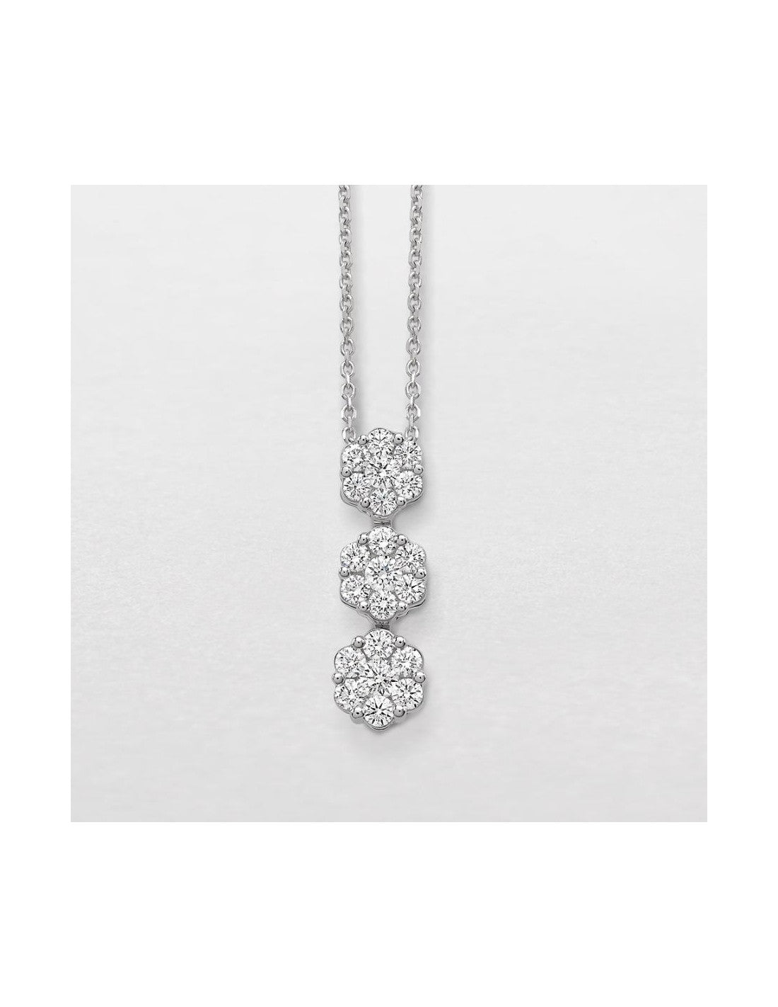 Collana donna Giorgio Visconti in oro bianco e diamanti GBX33023/1