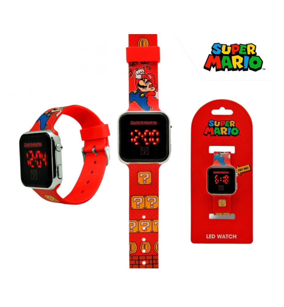 Orologio Disney bambino Super Mario in alluminio e silicone GSM4107