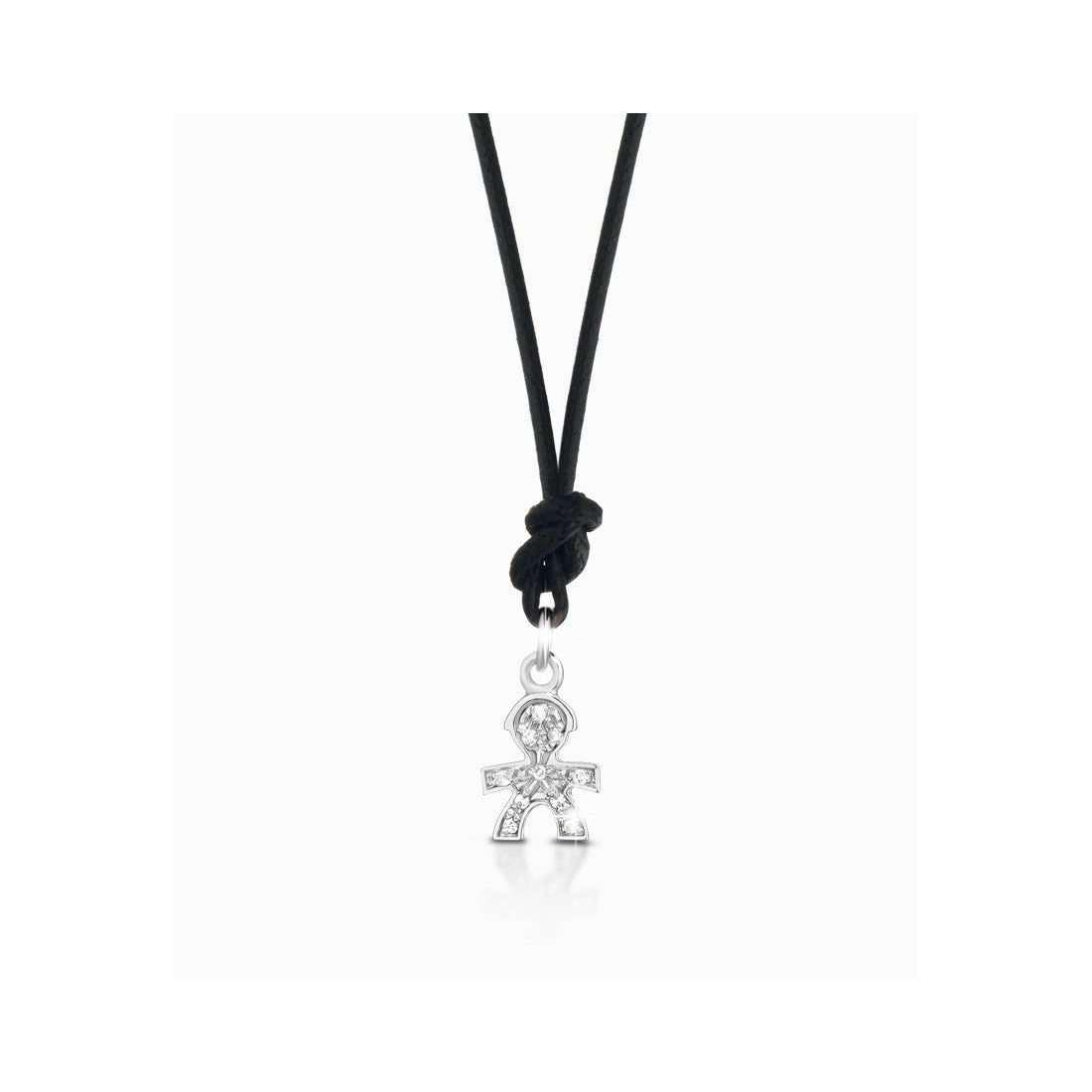 Pendente Le Bebé donna I MINI in oro bianco e diamanti LBB032
