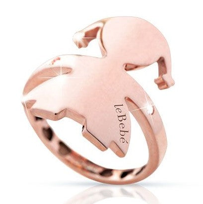 Anello donna Le Bebé Femminuccia in oro rosè e diamante LBB124-N