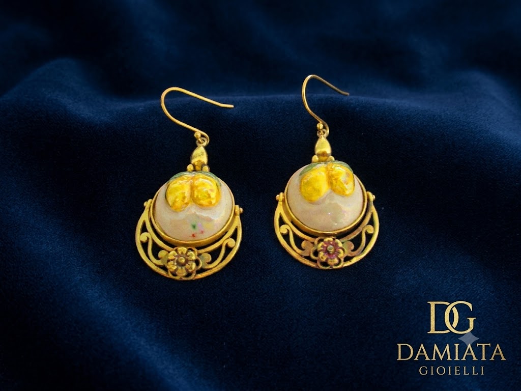 Orecchini donna Damiata Gioielli in argento e ceramiche di Caltagirone ref. LIM0001