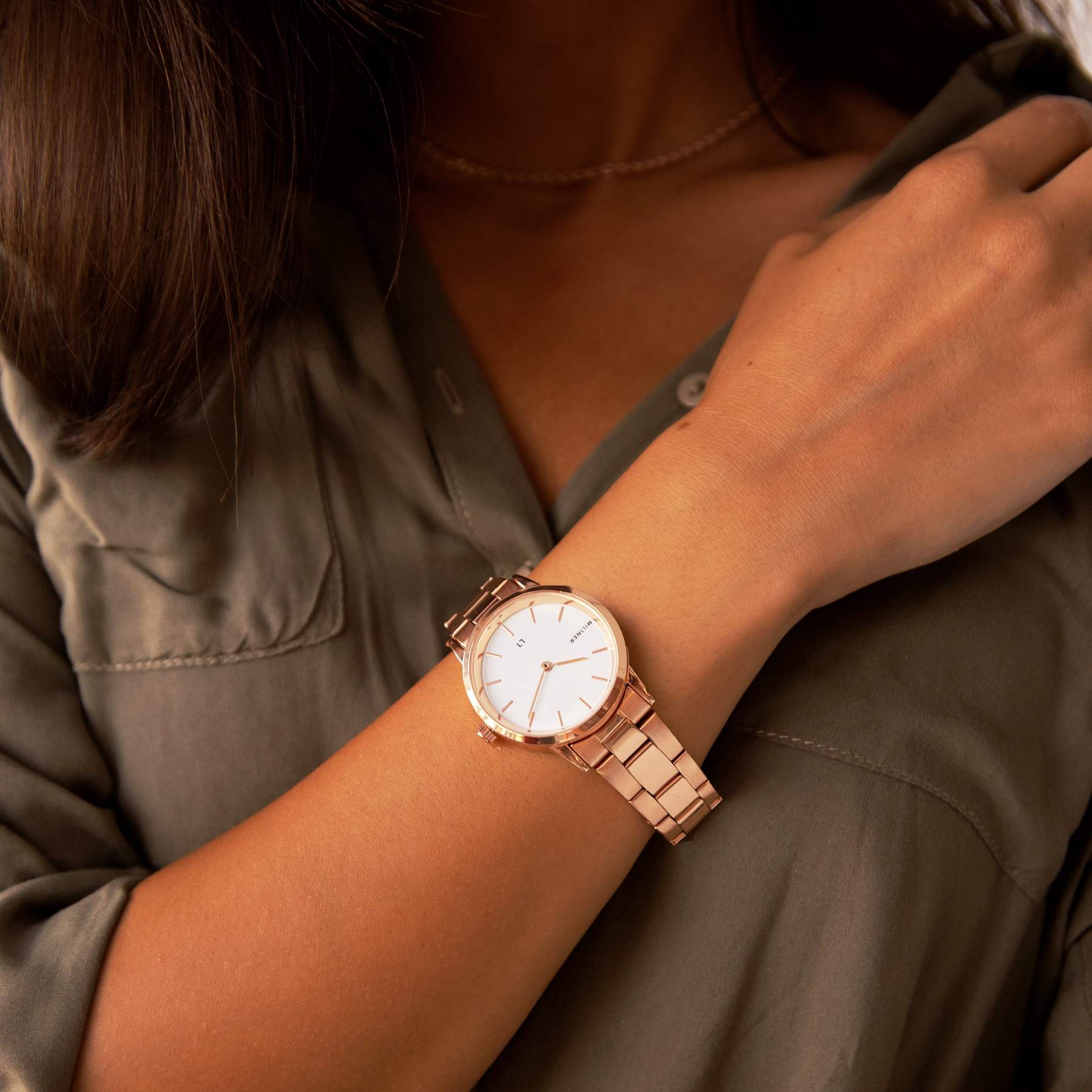 Orologio solo tempo donna  Millner in acciaio rosè MLW0005