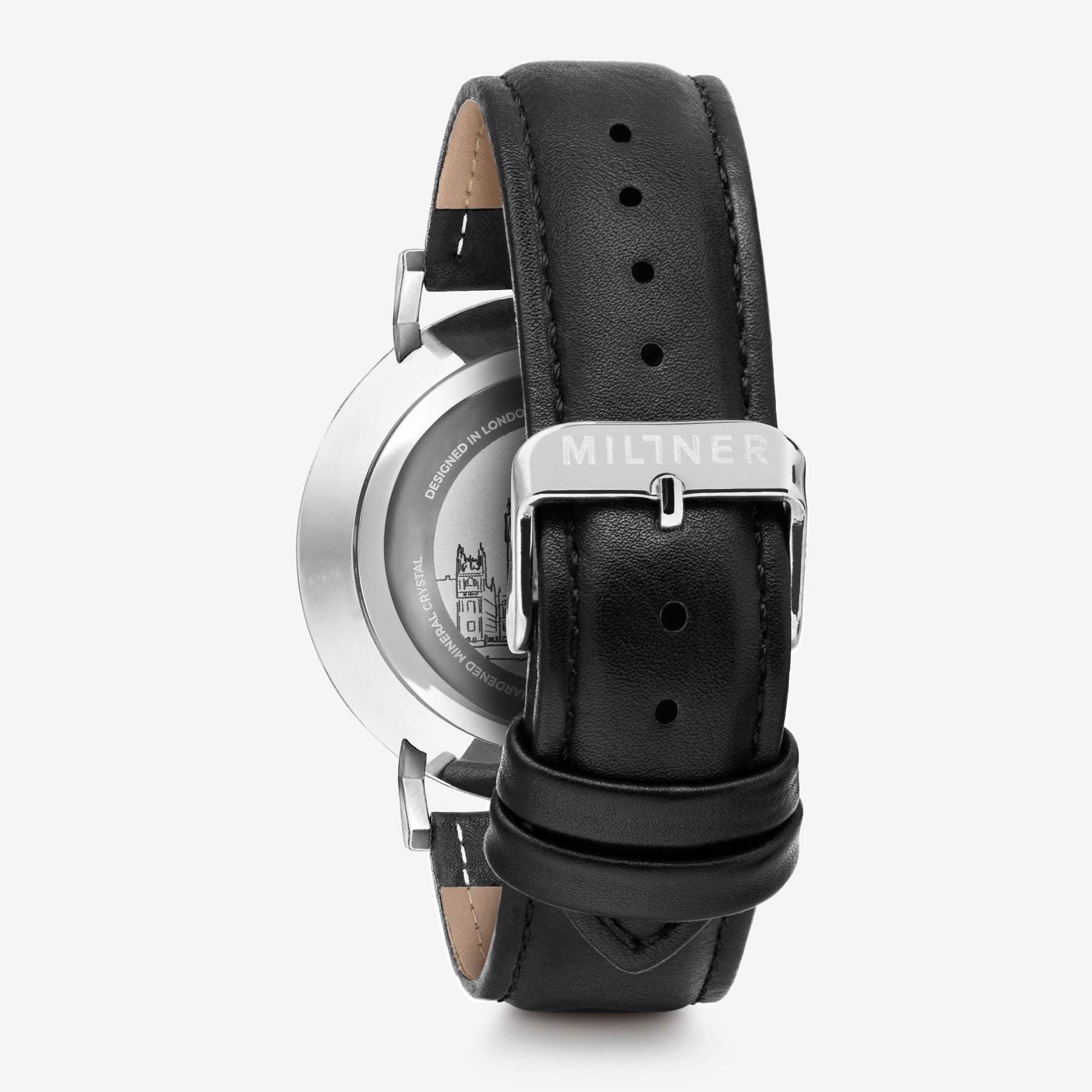 Orologio solo tempo uomo Millner in acciaio e pelle MLW0033