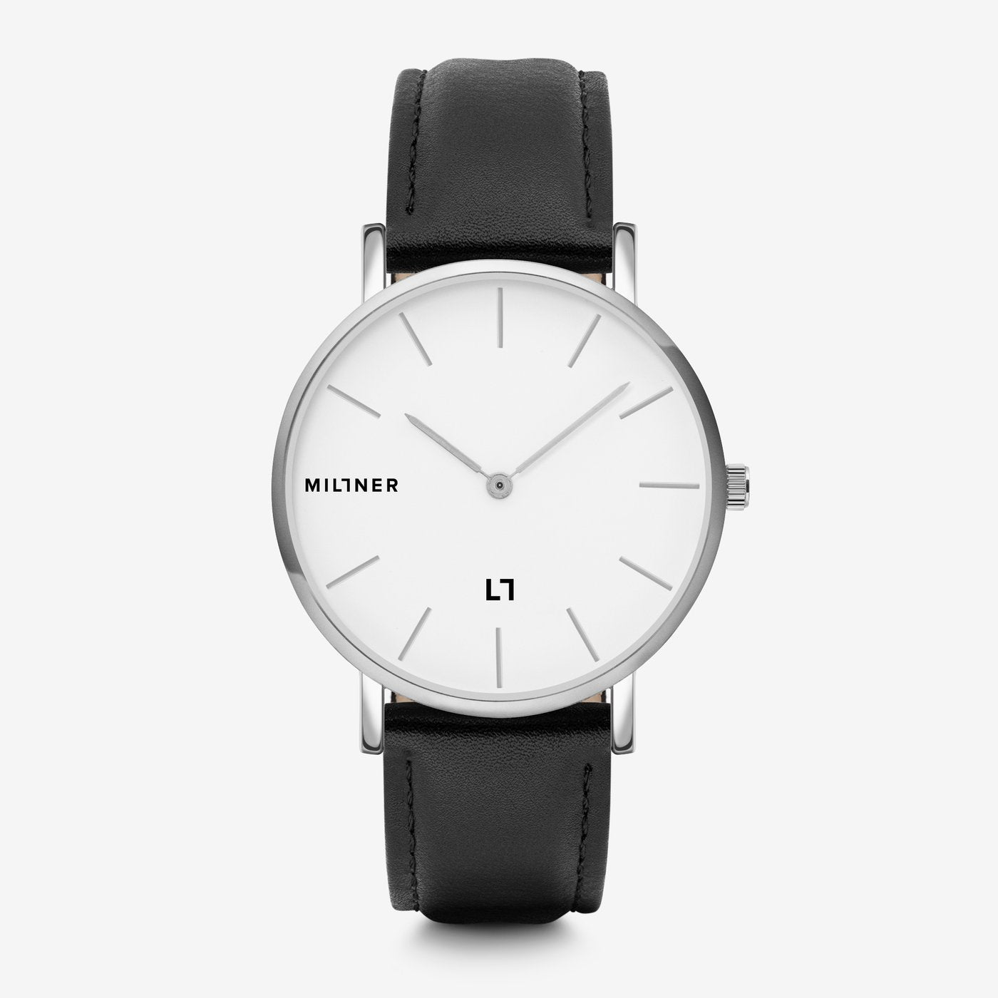 Orologio solo tempo uomo Millner in acciaio e pelle MLW0033