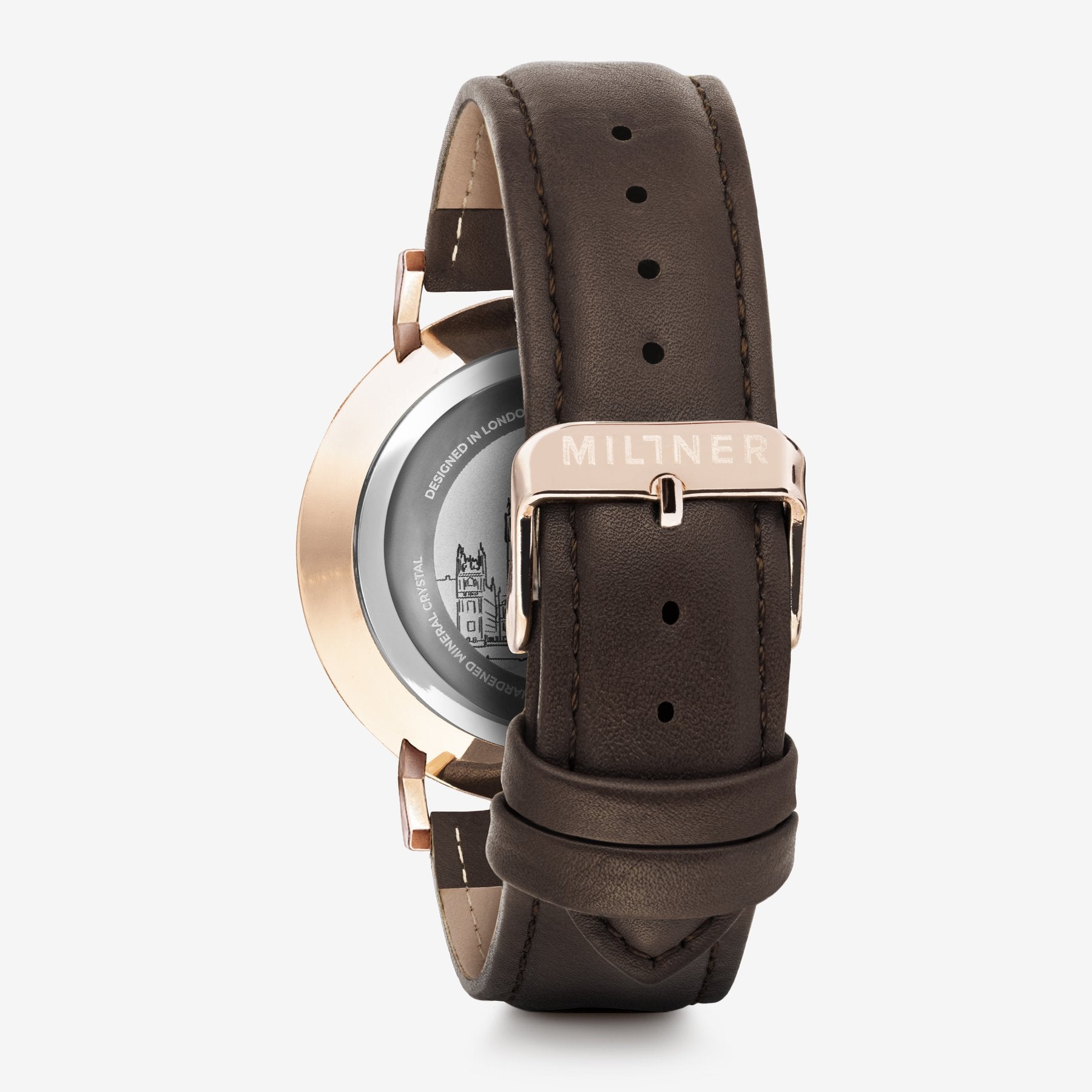 Orologio solo tempo uomo Millner in acciaio e pelle MLW0036