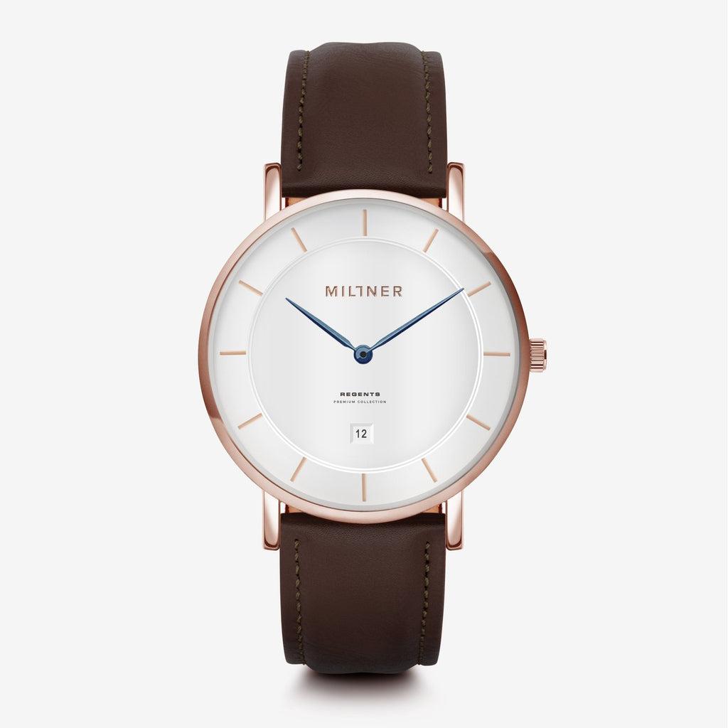 Orologio solo tempo uomo Millner in acciaio e pelle MLW0036