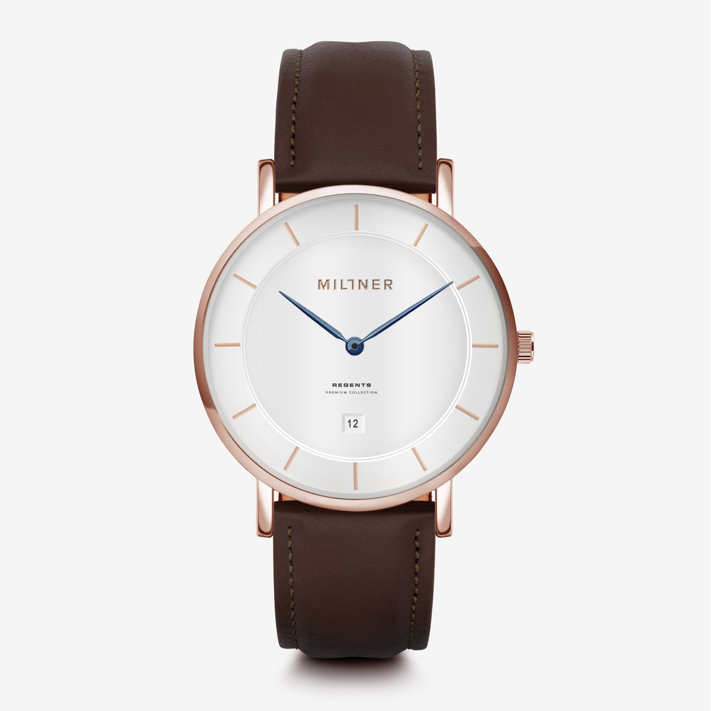 Orologio solo tempo uomo Millner in acciaio e pelle MLW0036