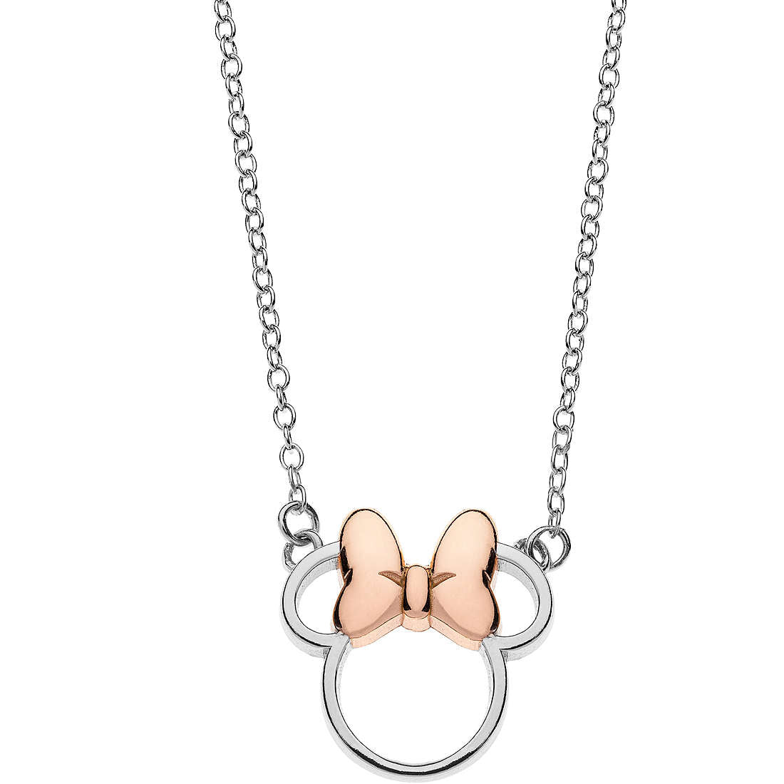 Collana Disney Minnie bambina in argento bicolore N900521TL