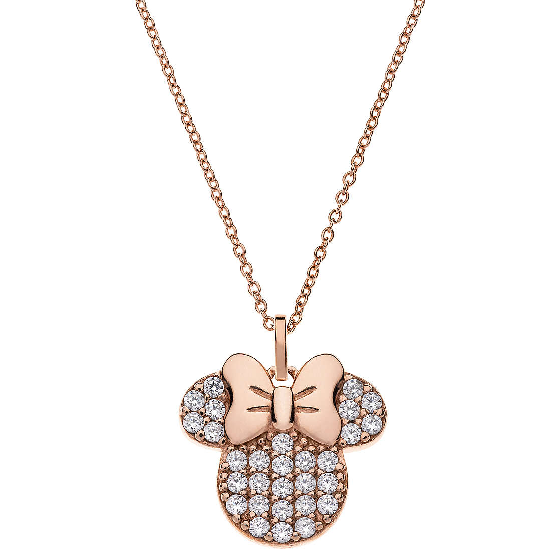 Collana Disney Minnie bambina in argento e zirconi N902192PZWL