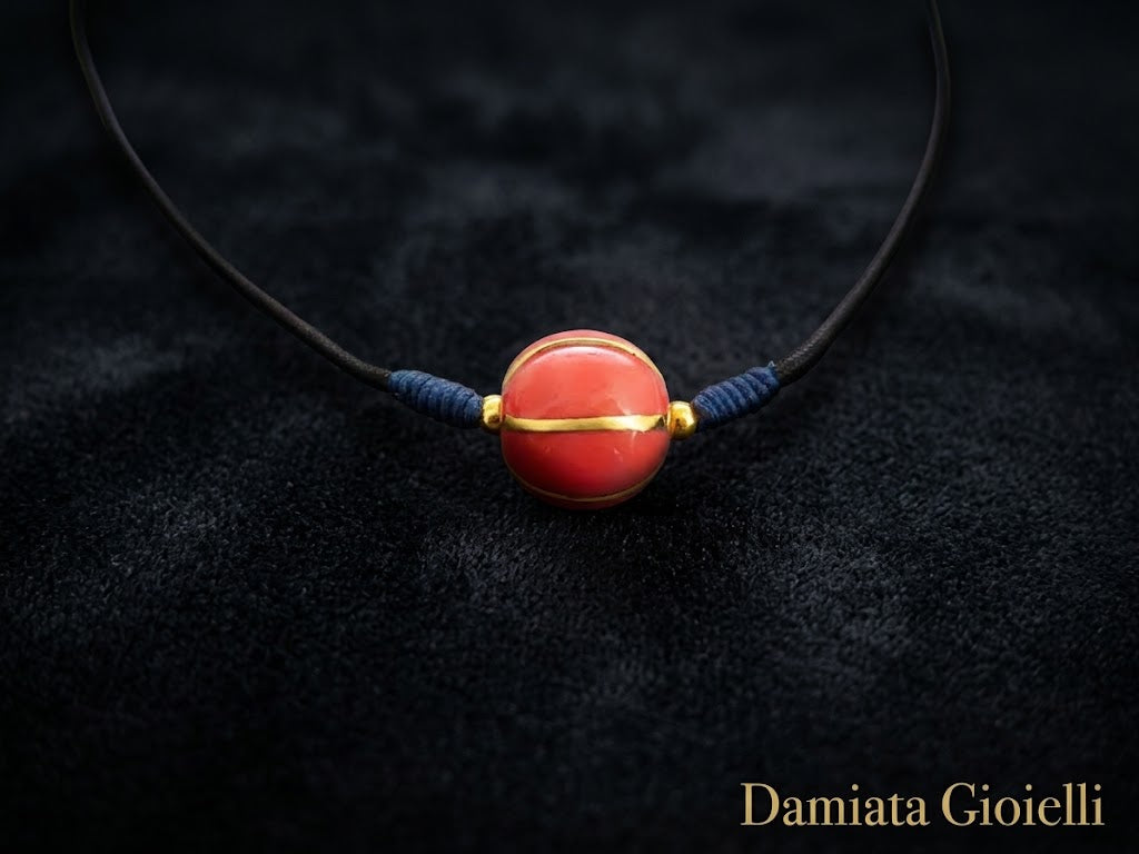 Ciondolo donna Noblesse Oblige in cordoncino di cotone e ceramica ref. NGO5307
