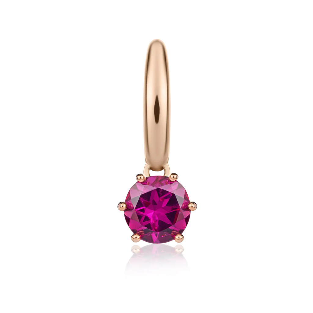 Mono orecchino donna Roberto Giannotti in oro rosa e rodolite NKT360