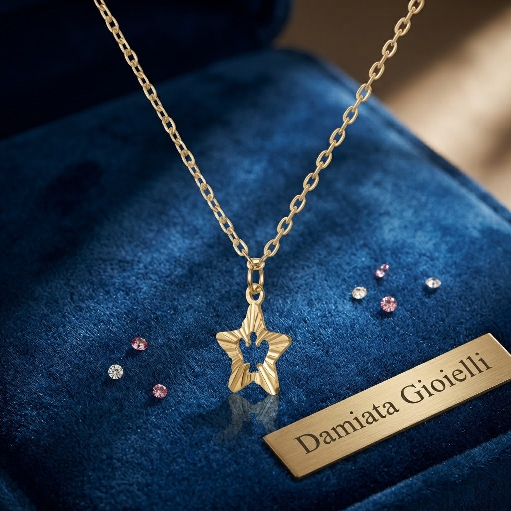 Collana stella donna Roberto Giannotti in oro giallo ref. NKT396