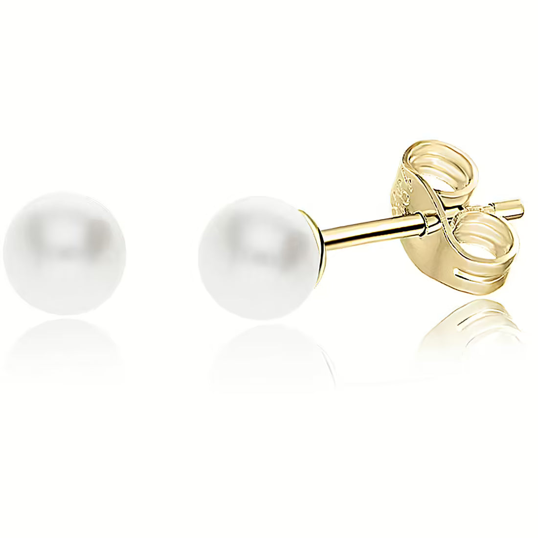 Orecchini donna Damiata Gioielli in oro giallo con perle 5,5-6 d'acqua dolce OR556DAM