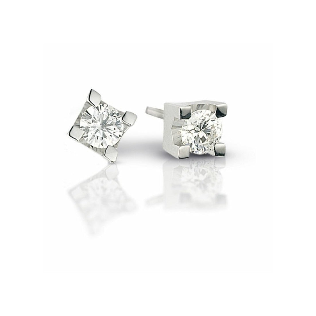 Orecchini punto luce donna Lucciole Gioielli in oro bianco e diamanti ORGL024SI
